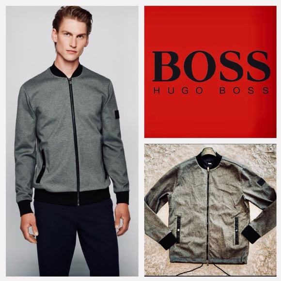 🆕🖤🖤BOSS-HUGO BOSS DRESSY BOMBER🖤🖤🆕 - Picture 1 of 16